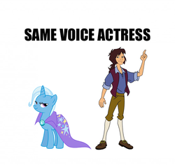 Size: 555x524 | Tagged: safe, trixie, g4, english, exploitable, exploitable meme, henri richard maurice dutoit lefevbre, kathleen barr, liberty's kids, meme, same voice actor, voice actor