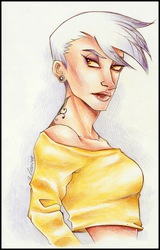 Size: 2215x3457 | Tagged: safe, artist:killa7, gilda, human, g4, female, high res, humanized, solo