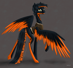 Size: 2165x2000 | Tagged: safe, artist:holka13, oc, oc only, pegasus, pony, blank flank, high res, solo