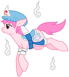 Size: 305x342 | Tagged: safe, artist:thecompleteanimorph, pony, ponified, saigyouji yuyuko, solo, touhou