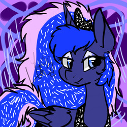 Size: 1111x1111 | Tagged: safe, artist:terrifyinglagomorpha, princess luna, g4, female, solo