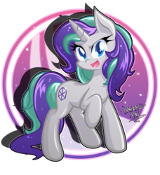 Size: 2275x2500 | Tagged: safe, artist:danmakuman, oc, oc only, oc:aurora bell, pony, high res, solo