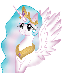 Size: 600x708 | Tagged: dead source, safe, artist:marshmallowwithchoco, princess celestia, g4, female, solo