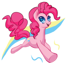 Size: 956x897 | Tagged: safe, artist:unicornkettle, pinkie pie, earth pony, pony, g4, female, mare, open mouth, simple background, solo, transparent background