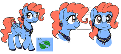 Size: 1000x451 | Tagged: safe, artist:muffinshire, oc, oc only, oc:flyleaf, pegasus, pony, comic:twilight's first day, beauty mark, female, mare, reference sheet, solo