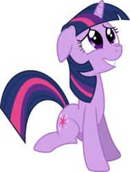 Size: 8000x10608 | Tagged: safe, artist:byteslice, twilight sparkle, pony, unicorn, g4, season 1, swarm of the century, .svg available, absurd resolution, cute, female, floppy ears, simple background, sitting, smiling, solo, transparent background, twiabetes, unicorn twilight, vector