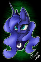 Size: 1024x1536 | Tagged: safe, artist:pxoenix2014, princess luna, g4, ear fluff, female, solo