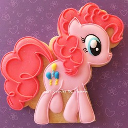 Size: 640x640 | Tagged: safe, pinkie pie, g4, cookie, craft, food art, irl, ny cookies by victoria, photo, solo