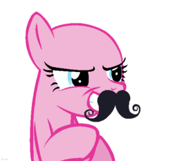 Size: 478x445 | Tagged: safe, artist:blazethefirepony, pony, g4, base, moustache, solo