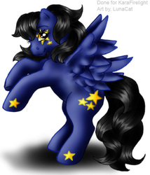 Size: 514x600 | Tagged: safe, artist:flyingpony, oc, oc only, oc:night star, original species, pony, solo