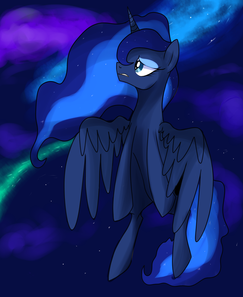 709977 Safe Artistje Lly Princess Luna Female Solo Derpibooru 5617