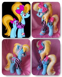 Size: 806x1000 | Tagged: safe, artist:cinnamon-stitch, turf, earth pony, pony, g4, irl, photo, plushie, solo