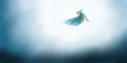 Size: 4000x2000 | Tagged: safe, artist:unconditionallymolly, oc, oc only, colored, simple background, sky, solo, wings