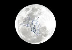 Size: 850x594 | Tagged: safe, princess luna, g4, female, moon, solo
