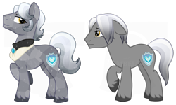 Size: 1405x845 | Tagged: safe, artist:tambelon, oc, oc only, oc:sterling silver, crystal pony, pony, male, stallion, watermark