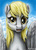 Size: 1588x2188 | Tagged: safe, artist:yorik-cz, derpy hooves, pegasus, pony, g4, female, mare, portrait, solo