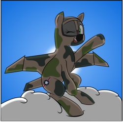 Size: 3671x3621 | Tagged: safe, artist:jessy, artist:plone, original species, plane pony, pony, cute, f-4 phantom ii, high res, plane, solo