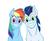 Size: 1094x908 | Tagged: safe, artist:im-not-sure-yet, rainbow dash, soarin', g4, female, male, ship:soarindash, shipping, smiling, straight