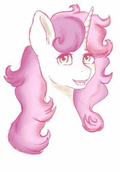 Size: 638x912 | Tagged: safe, artist:kira-minami, sweetie belle, g4, female, looking at you, older, portrait, solo