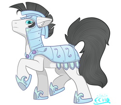 Size: 1024x890 | Tagged: safe, oc, oc only, crystal pony, earth pony, pony, armor, male, stallion