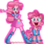 Size: 1500x1500 | Tagged: dead source, safe, artist:vixelzf, pinkie pie, human, equestria girls, g4, boots, clothes, equestria girls outfit, female, high heel boots, human ponidox, jacket, self ponidox, shirt, shoes, simple background, skirt, solo, square crossover, transparent background, vest