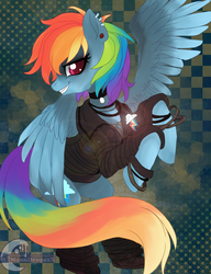 Size: 1024x1335 | Tagged: safe, artist:xxmoondropsxx, rainbow dash, g4, clothes, female, solo