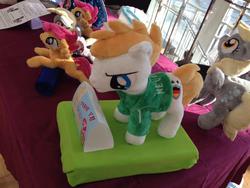 Size: 1024x768 | Tagged: safe, artist:baraka1980, galacon, 2014, convention, football, irl, manuel neuer, photo, plushie, ponified