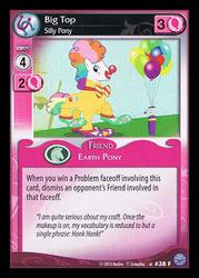 Size: 344x480 | Tagged: safe, big top, earth pony, pony, g4, hearts and hooves day (episode), bowtie, ccg, clown makeup, clown nose, clown shoes, crystal games, enterplay, male, red nose, stallion