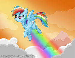 Size: 825x638 | Tagged: safe, artist:toonbaboon, rainbow dash, g4, female, solo