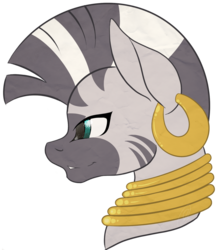 Size: 1406x1626 | Tagged: safe, artist:gingaweedluver16, zecora, zebra, g4, female, portrait, solo