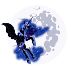 Size: 1091x1063 | Tagged: safe, artist:unoservix, nightmare moon, alicorn, pony, g4, female, mare in the moon, moon, simple background, solo, transparent background