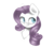 Size: 1024x924 | Tagged: dead source, safe, artist:cutsweet, rarity, earth pony, pony, g4, earth pony rarity, female, missing horn, portrait, race swap, solo