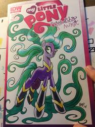 Size: 768x1024 | Tagged: safe, artist:tony fleecs, mane-iac, earth pony, pony, friendship is magic #13, g4, female, irl, mare, photo, solo, traditional art