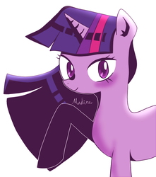 Size: 830x940 | Tagged: safe, artist:makita, twilight sparkle, g4, female, pixiv, simple background, solo