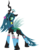 Size: 3000x3891 | Tagged: dead source, safe, artist:theshadowstone, queen chrysalis, changeling, changeling queen, g4, bitch i'm fabulous, clothes, crown, dress, female, flower, flower in hair, high res, ponymania, simple background, socks, solo, transparent background