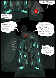 Size: 696x965 | Tagged: safe, artist:metal-kitty, oc, oc only, oc:red harvest, pony, unicorn, comic:mlp project, comic, life support