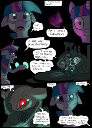 Size: 696x965 | Tagged: safe, artist:metal-kitty, twilight sparkle, oc, oc:red harvest, pony, unicorn, comic:mlp project, g4, comic, female, life support, mare, unicorn twilight