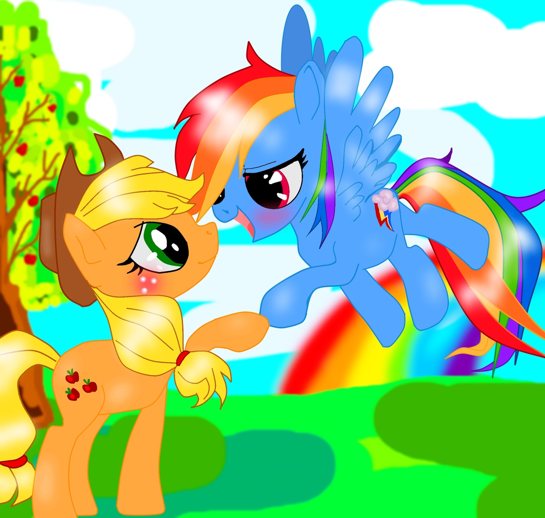 Appledash [Applejack x Rainbow Dash]. Рейнбоу Дэш и эпл Джек. Рейнбоу и Эпплджек. Дети радуги Дэш и эпл Джек.