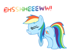 Size: 2048x1536 | Tagged: safe, artist:proponypal, rainbow dash, g4, butt, female, mucus, plot, sneezing, sneezing fetish, snot, snot rocket, solo, spray