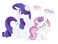 Size: 2048x1536 | Tagged: safe, artist:proponypal, rarity, sweetie belle, g4, fetish, filly, nostrils, sisters, sneezing, sneezing fetish, spray