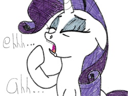 Size: 2048x1536 | Tagged: safe, artist:rare-rarity-fan, rarity, g4, desperate, female, hoof to nose, nostril flare, nostrils, pre sneeze, sneezing, solo