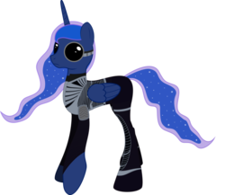 Size: 800x694 | Tagged: safe, artist:codename50, princess luna, g4, clothes, cosplay, female, simple background, solo, system shock