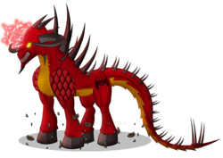 Size: 3662x2600 | Tagged: safe, artist:masterrottweiler, pony, diablo (series), glowing eyes, high res, ponified, solo, soul stone, spikes