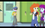 Size: 1280x800 | Tagged: safe, screencap, golden hazel, micro chips, mystery mint, scott green, human, equestria girls, g4, my little pony equestria girls: rainbow rocks, background human, clothes, letterboxing, long skirt, offscreen character, skirt