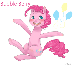 Size: 550x500 | Tagged: safe, artist:prk, pinkie pie, g4, bubble berry, pixiv, rule 63, solo
