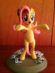 Size: 2448x3264 | Tagged: safe, artist:mlpony46, fluttershy, pony, g4, bipedal, flower, flower in hair, high res, irl, photo, sculpture, solo