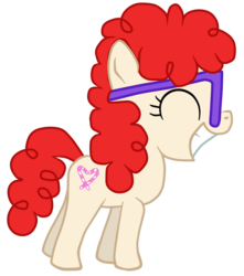 Size: 1220x1380 | Tagged: safe, artist:arcum42, twist, g4, twilight time, cute, female, glasses, grin, simple background, solo, transparent background, vector