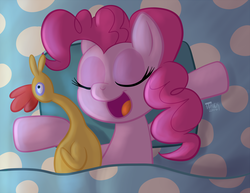 Size: 1100x849 | Tagged: safe, artist:1trick, part of a set, boneless, pinkie pie, g4, 1trickpone's sleeping ponies, bed, blanket, female, sleeping, solo