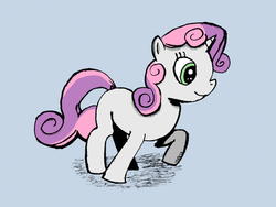 Size: 783x588 | Tagged: safe, artist:nightfly19, sweetie belle, g4, female, solo