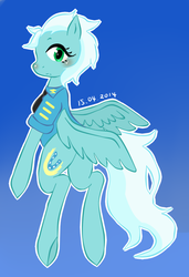 Size: 511x748 | Tagged: safe, artist:divided-s, fleetfoot, pegasus, pony, g4, butt, clothes, female, looking back, pixiv, plot, solo, uniform, wonderbolts dress uniform